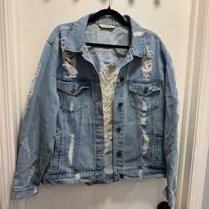 Ripped Jean Jacket